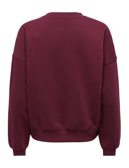 SUDADERA COLLEGE BURDEOS