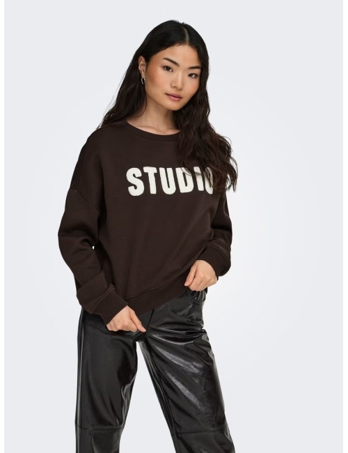 SUDADERA STUDIO MARRÓN