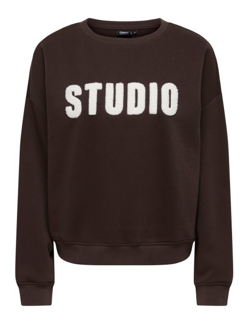 SUDADERA STUDIO MARRÓN