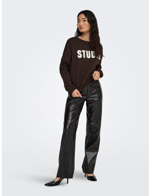 SUDADERA STUDIO MARRÓN