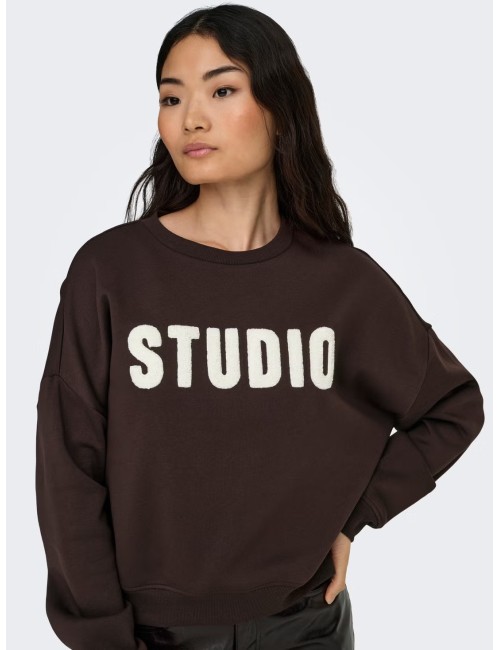 SUDADERA STUDIO MARRÓN