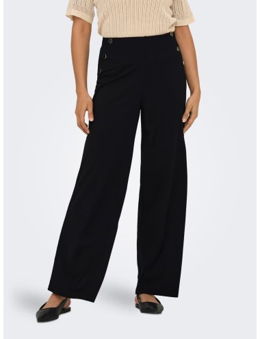 PANTALÓN BOTONES CORTE REGULAR NEGRO