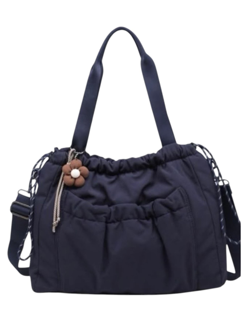 BOLSO SHOPPER NYLON AZUL MARINO