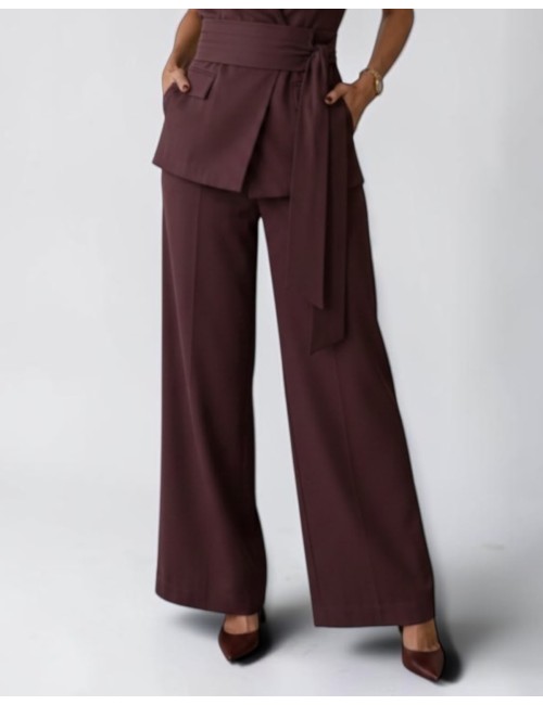 PANTALÓN SASTRE DE PATA ANCHA BORGOÑA