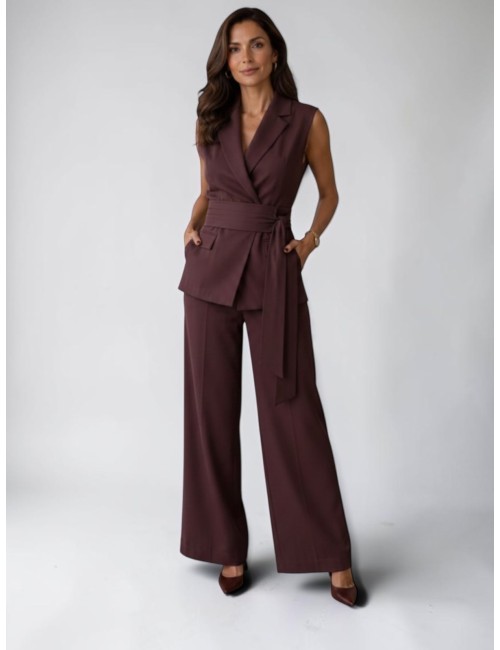 PANTALÓN SASTRE DE PATA ANCHA BORGOÑA