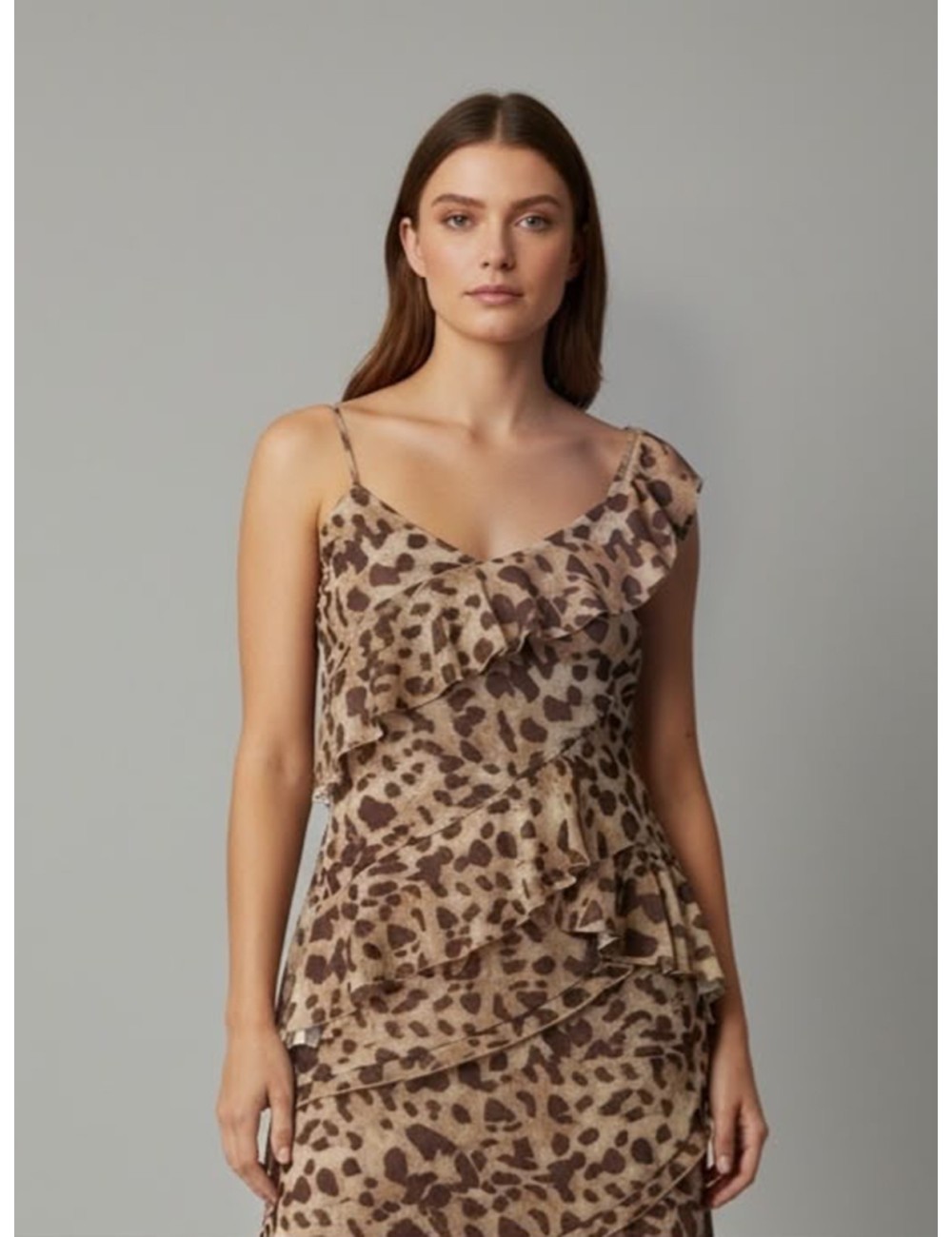 TOP ASIMÉTRICO ANIMAL PRINT