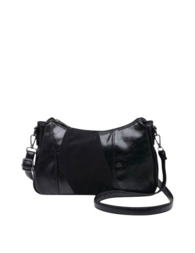 BOLSO BANDOLERA COMBINADO NEGRO