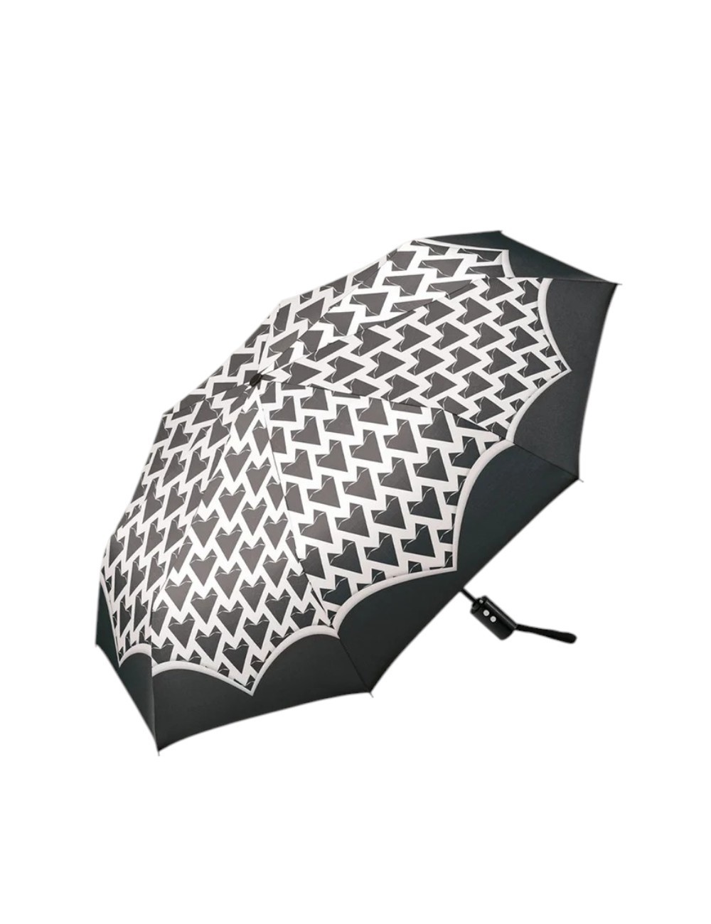 PARAGUAS PLEGABLE AUTOMÁTICO GLAM CORAZONES