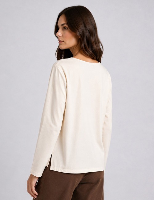 CAMISETA MANCHA SUBLIMADA BEIGE