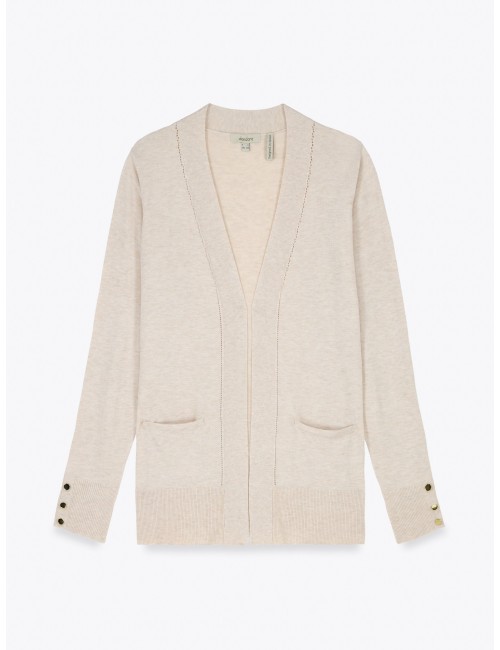 CÁRDIGAN BOLSILLOS BEIGE