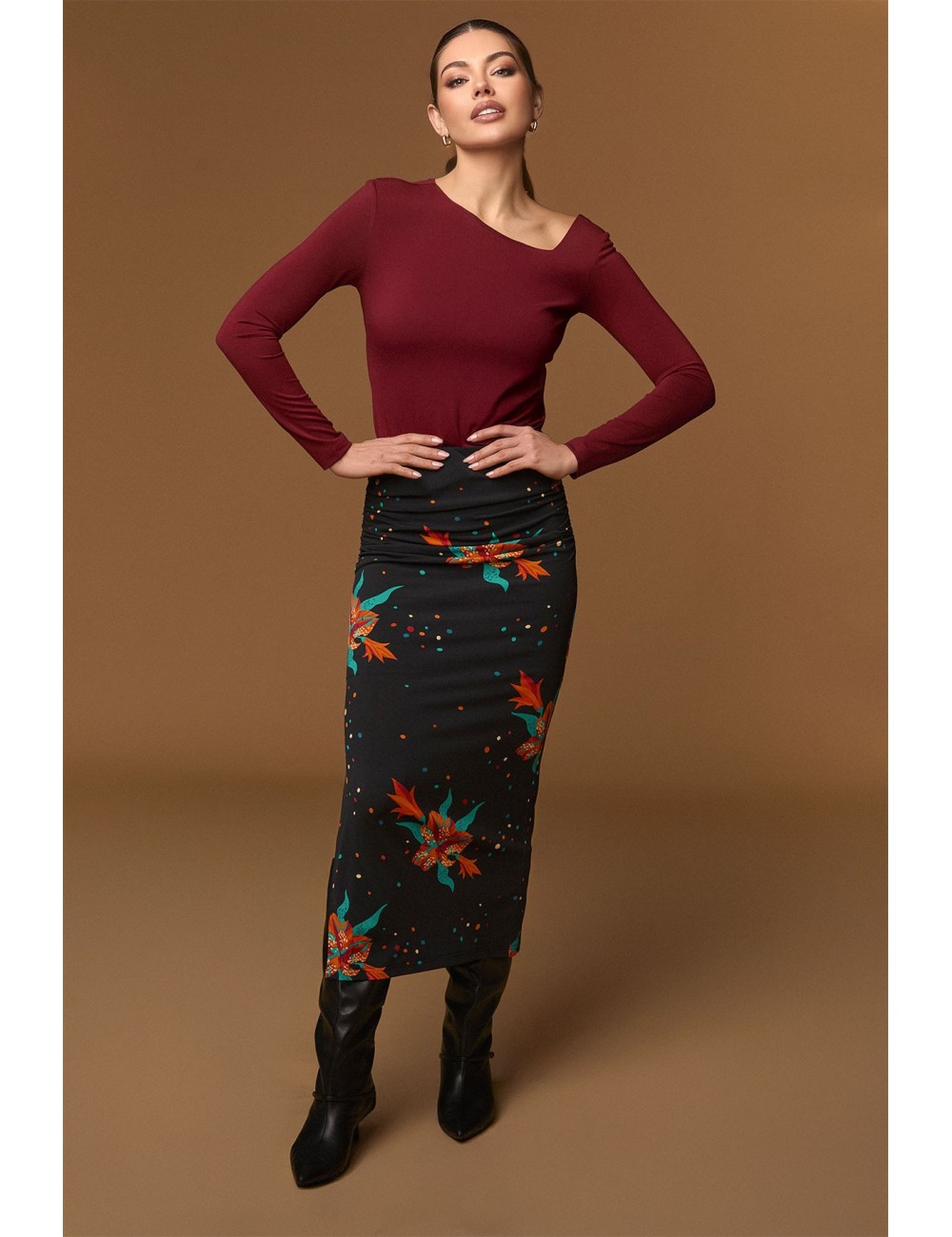 BURGUNDY TOWER TOP