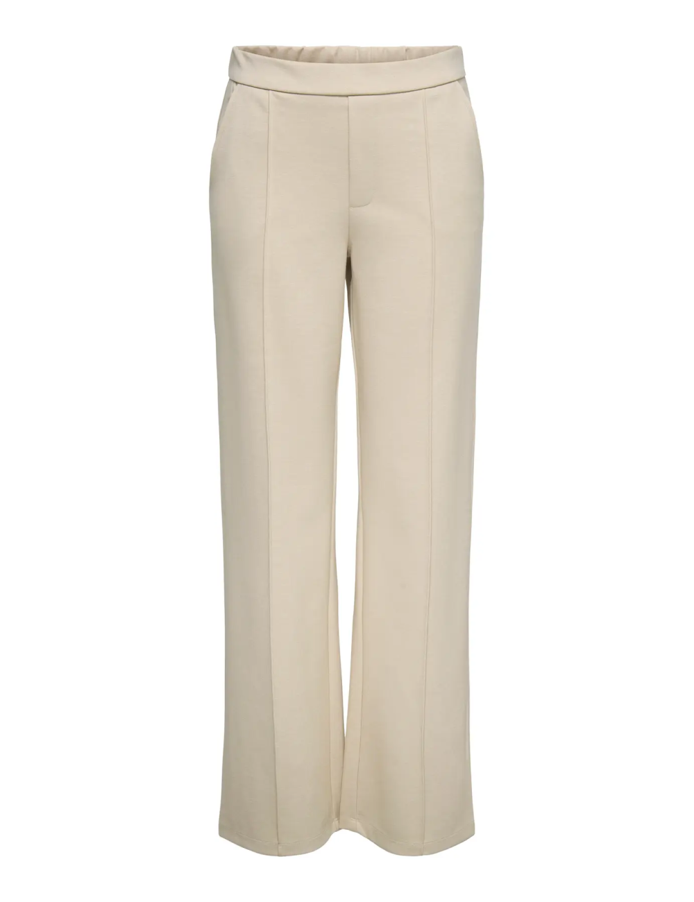 PANTALÓN WIDE LEG TIRO ALTO CON NERVDURA CENTRAL