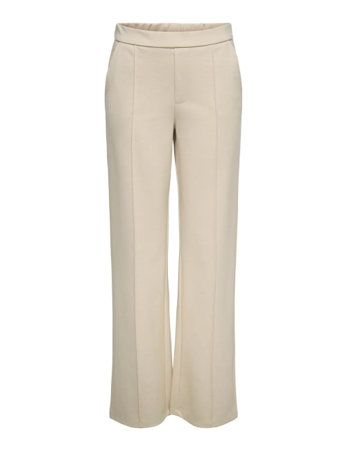 PANTALÓN WIDE LEG TIRO ALTO CON NERVDURA CENTRAL