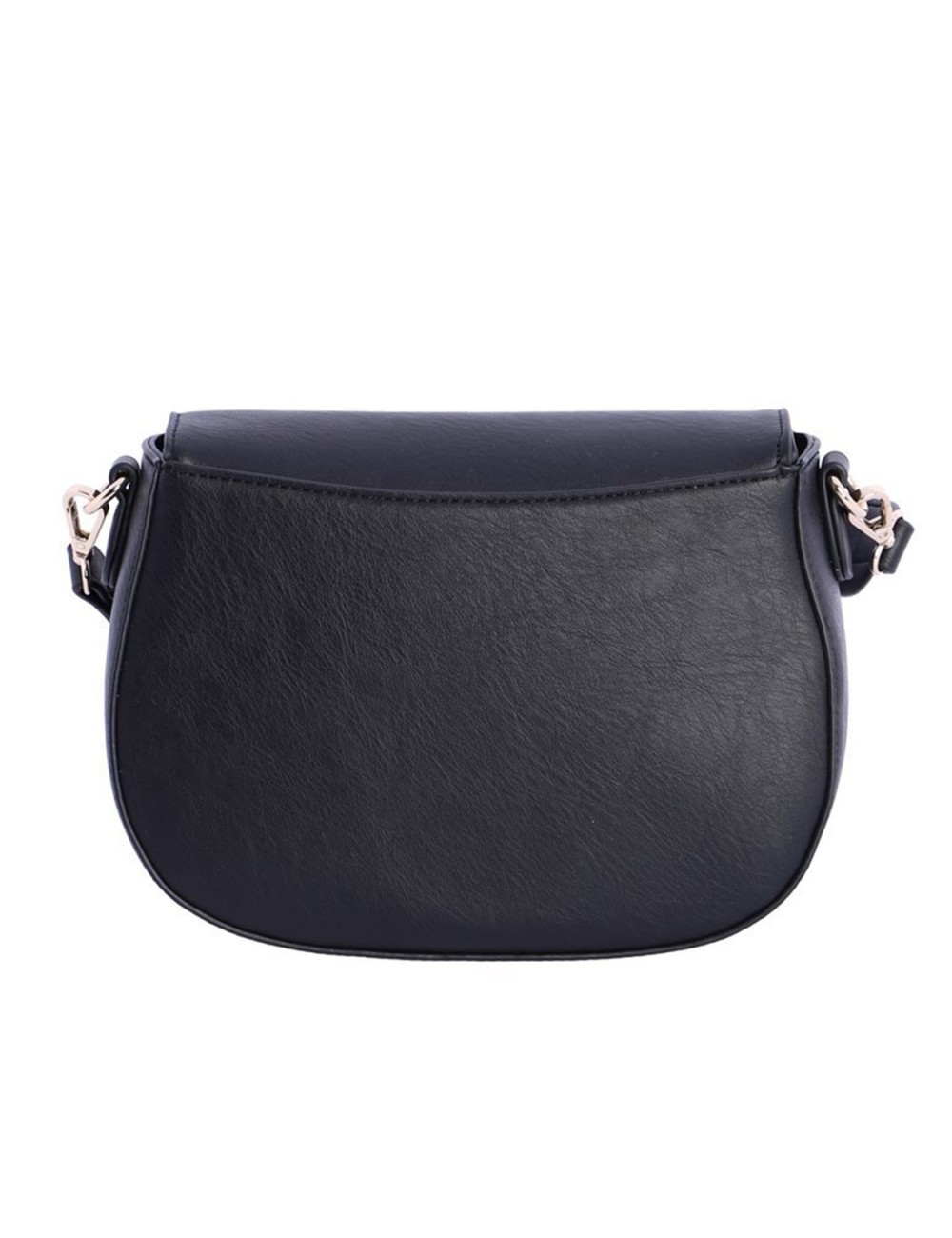 BOLSO BANDOLERA OVALADO CON DETALLES DE CORDÓN TRENZADO Y FLECOS NEGRO