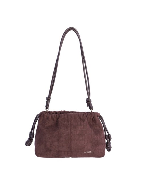 BOLSO BANDOLERA COCO CON ANTELINA CON CONRDÓN AJUSTABLE MARRÓN
