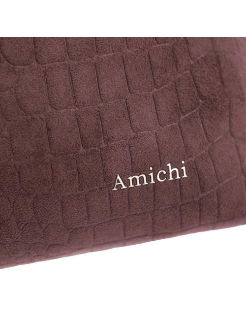 BOLSO BANDOLERA COCO CON ANTELINA CON CONRDÓN AJUSTABLE MARRÓN