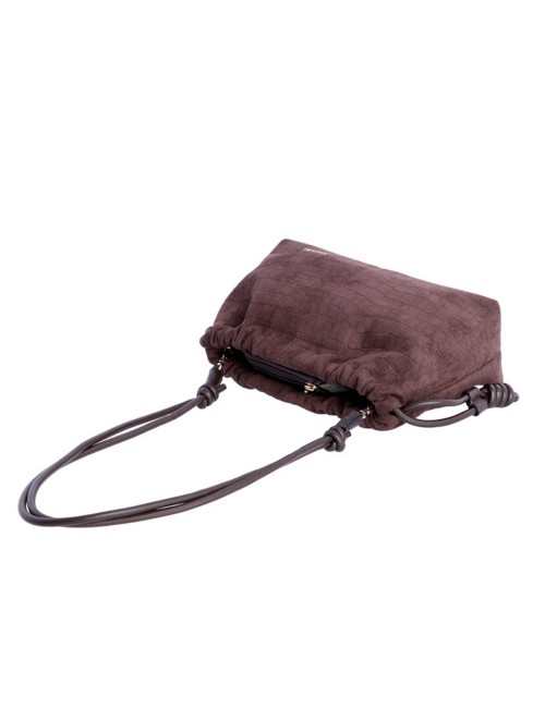 BOLSO BANDOLERA COCO CON ANTELINA CON CONRDÓN AJUSTABLE MARRÓN