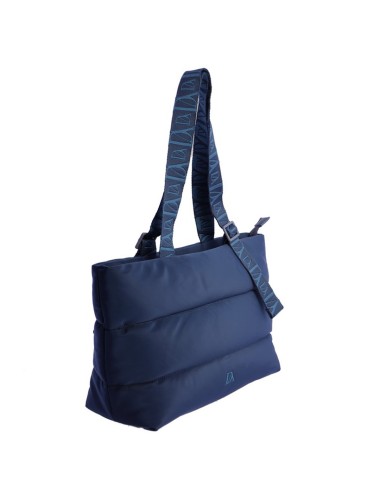 BOLSO SHOPPER ACOLCHADO AZUL