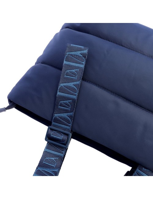 BOLSO SHOPPER ACOLCHADO AZUL