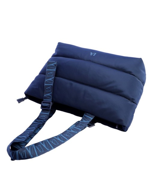 BOLSO SHOPPER ACOLCHADO AZUL