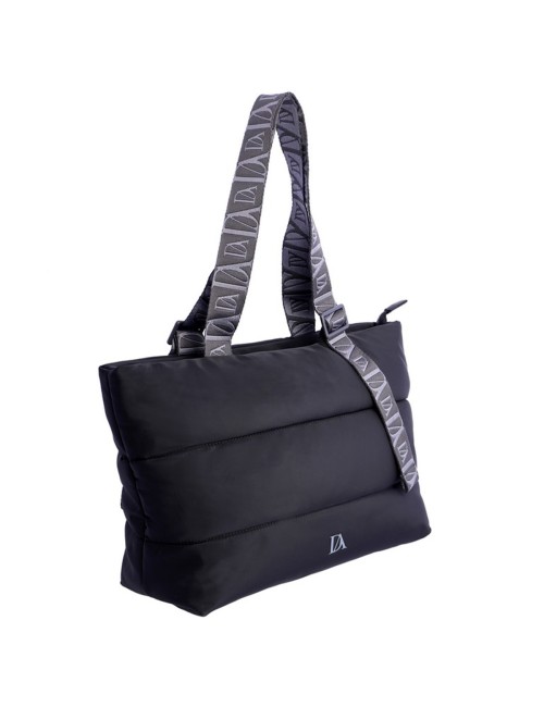 BOLSO SHOPPER ACOLCHADO NEGRO
