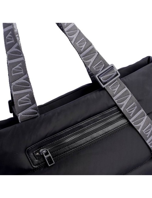 BOLSO SHOPPER ACOLCHADO NEGRO
