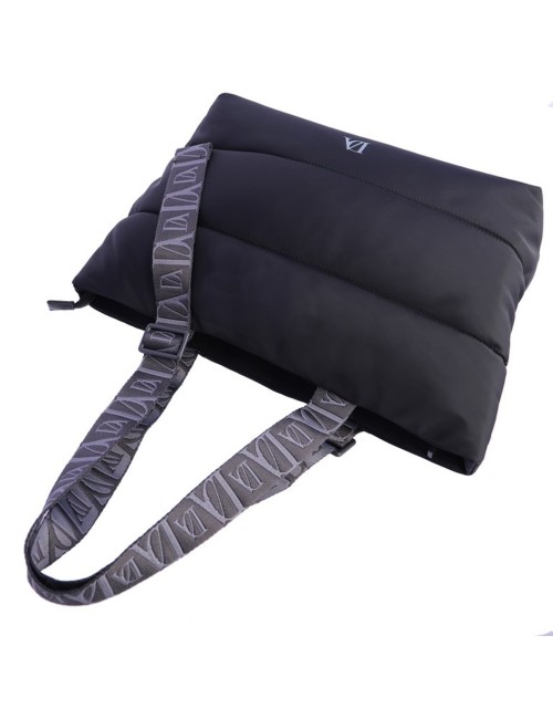 BOLSO SHOPPER ACOLCHADO NEGRO
