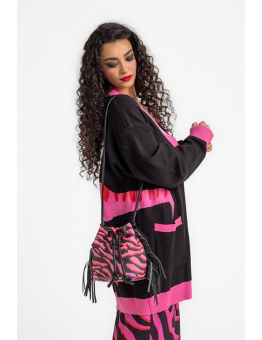 BOLSO PEQUEÑO TIPO SACO CON FLECOS FEM REX