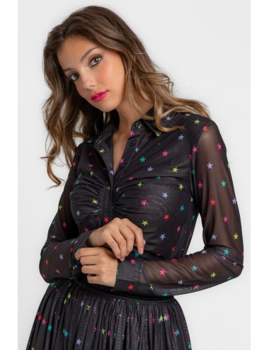 CAMISA DE TUL DRAPEADA STARS