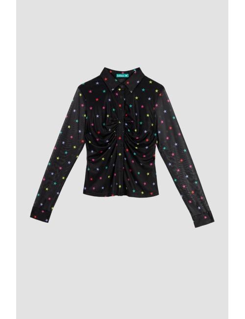 CAMISA DE TUL DRAPEADA STARS