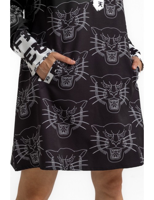 VESTIDO CON CUELLO CAMISERO DE CORTE A BE FREE