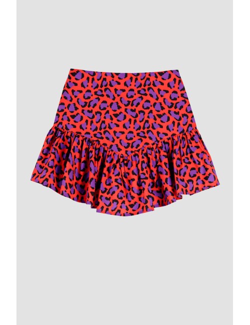 FALDA MINI VOLANTE EN PICO ANIMAL INSTINCT