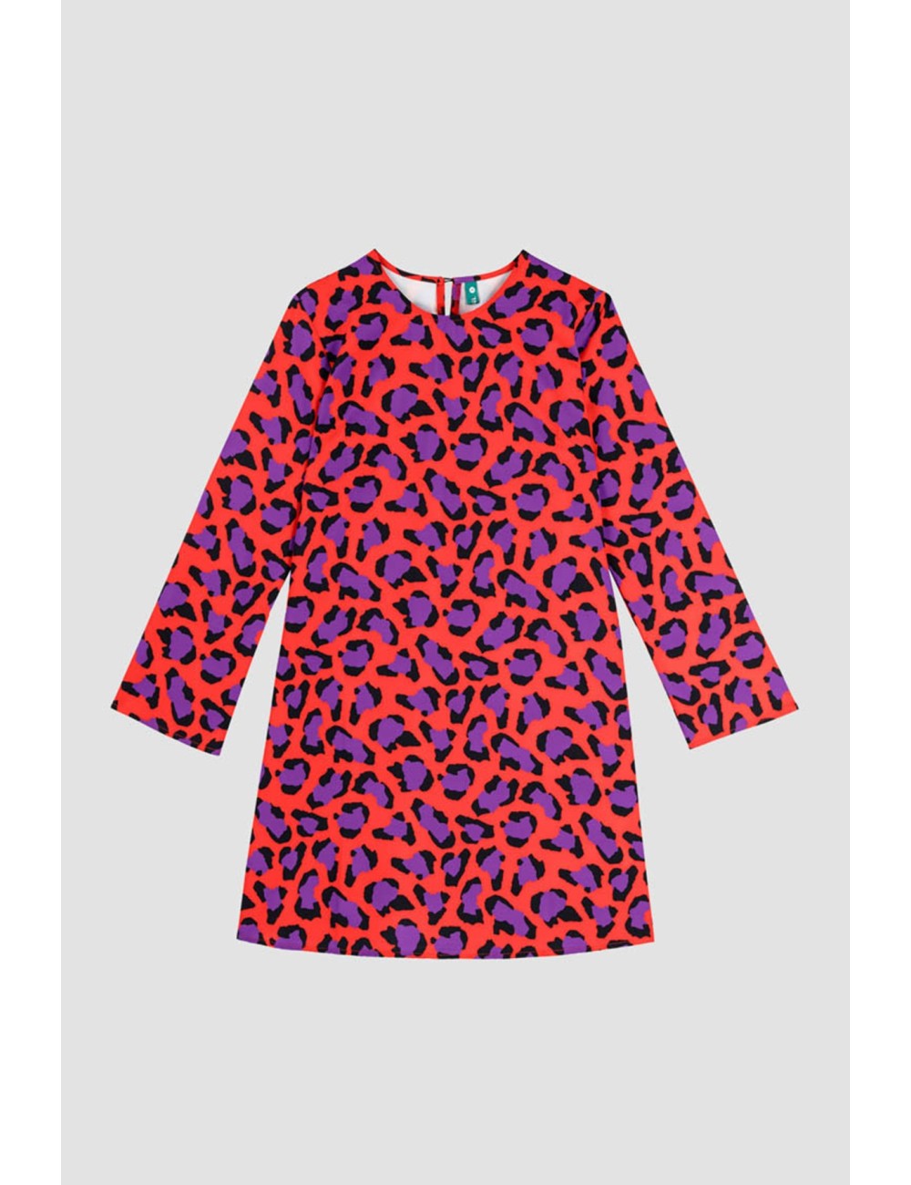 VESTIDO CUELLO REDONDO CORTE A ANIMAL INSTINCT