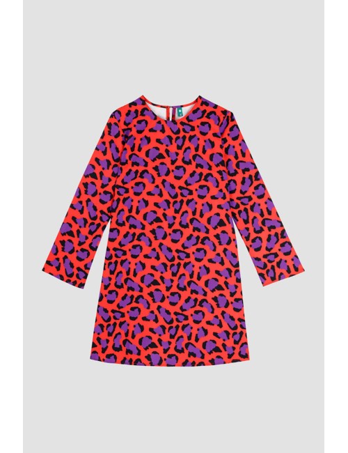 VESTIDO CUELLO REDONDO CORTE A ANIMAL INSTINCT