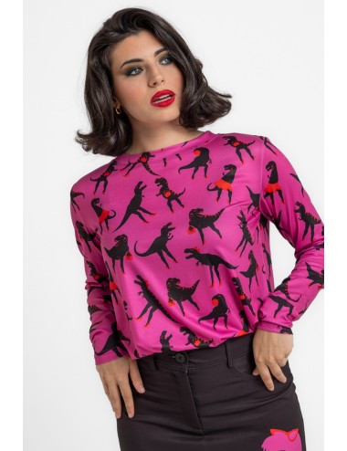 CAMISETA SENCILLA ESTAMPADO FEM REX