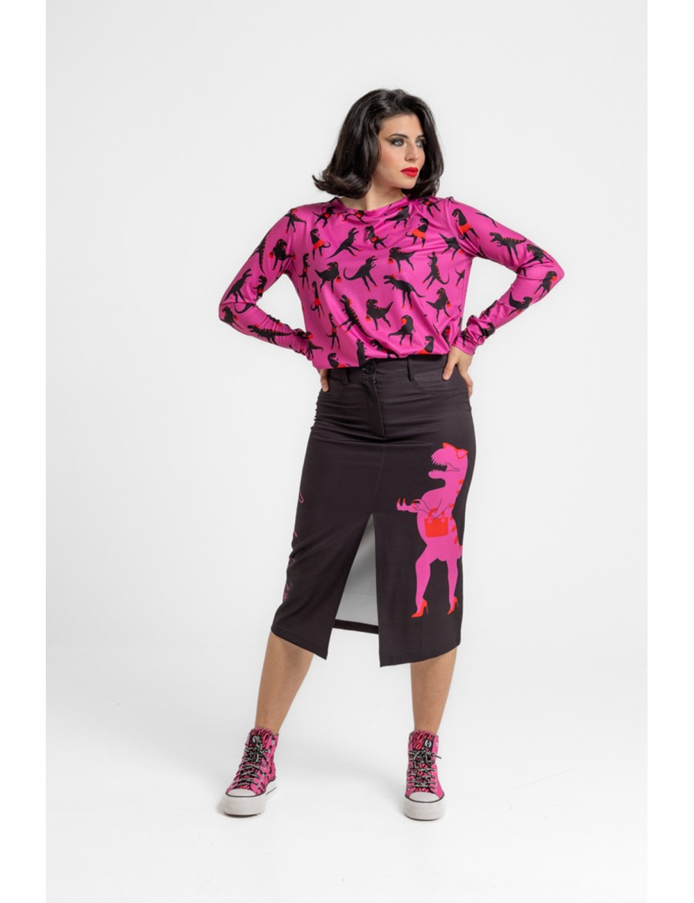 CAMISETA SENCILLA ESTAMPADO FEM REX