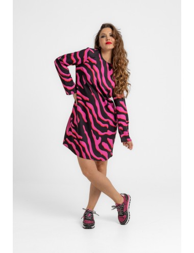 VESTIDO CUELLO REDONDO CORTE A FEM REX