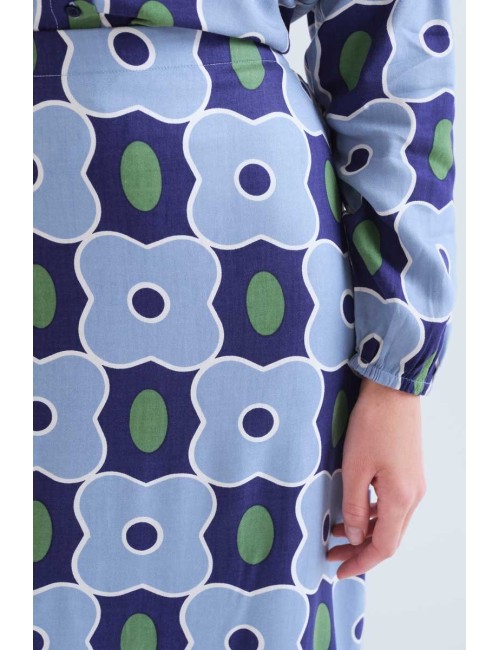 FALDA MIDI CON ESTAMPADO INVERNESS