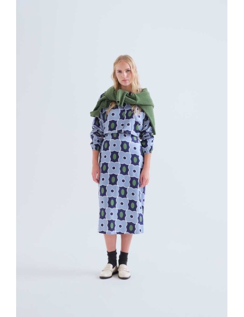 FALDA MIDI CON ESTAMPADO INVERNESS