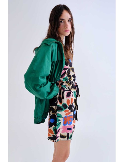 VESTIDO CORTO CON ESTAMPADO NEO GARDEN