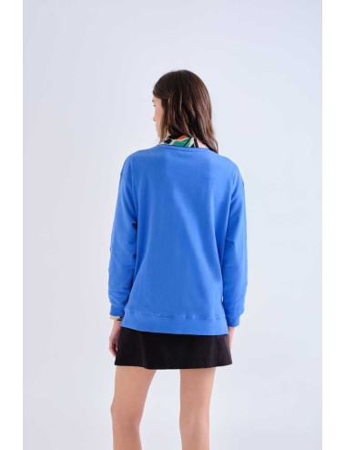 SUDADERA 100% ALGODÓN CON PARCHE FRORAL NEO GARDEN