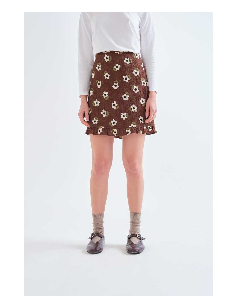 FALDA CORTA CON ESTAMPADO SANTINI