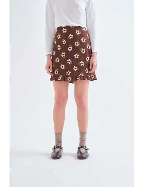 FALDA CORTA CON ESTAMPADO SANTINI