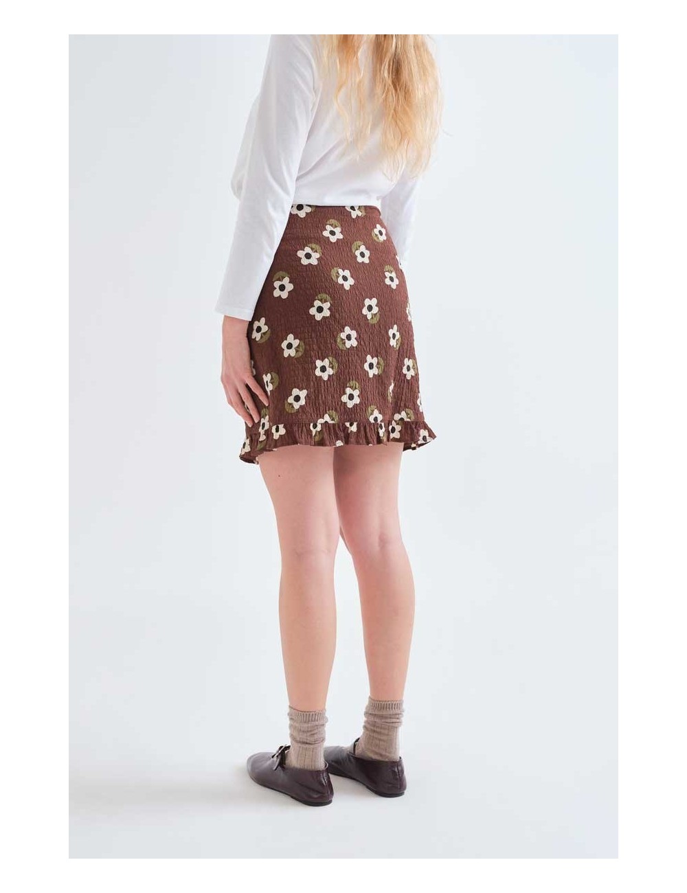 FALDA CORTA CON ESTAMPADO SANTINI