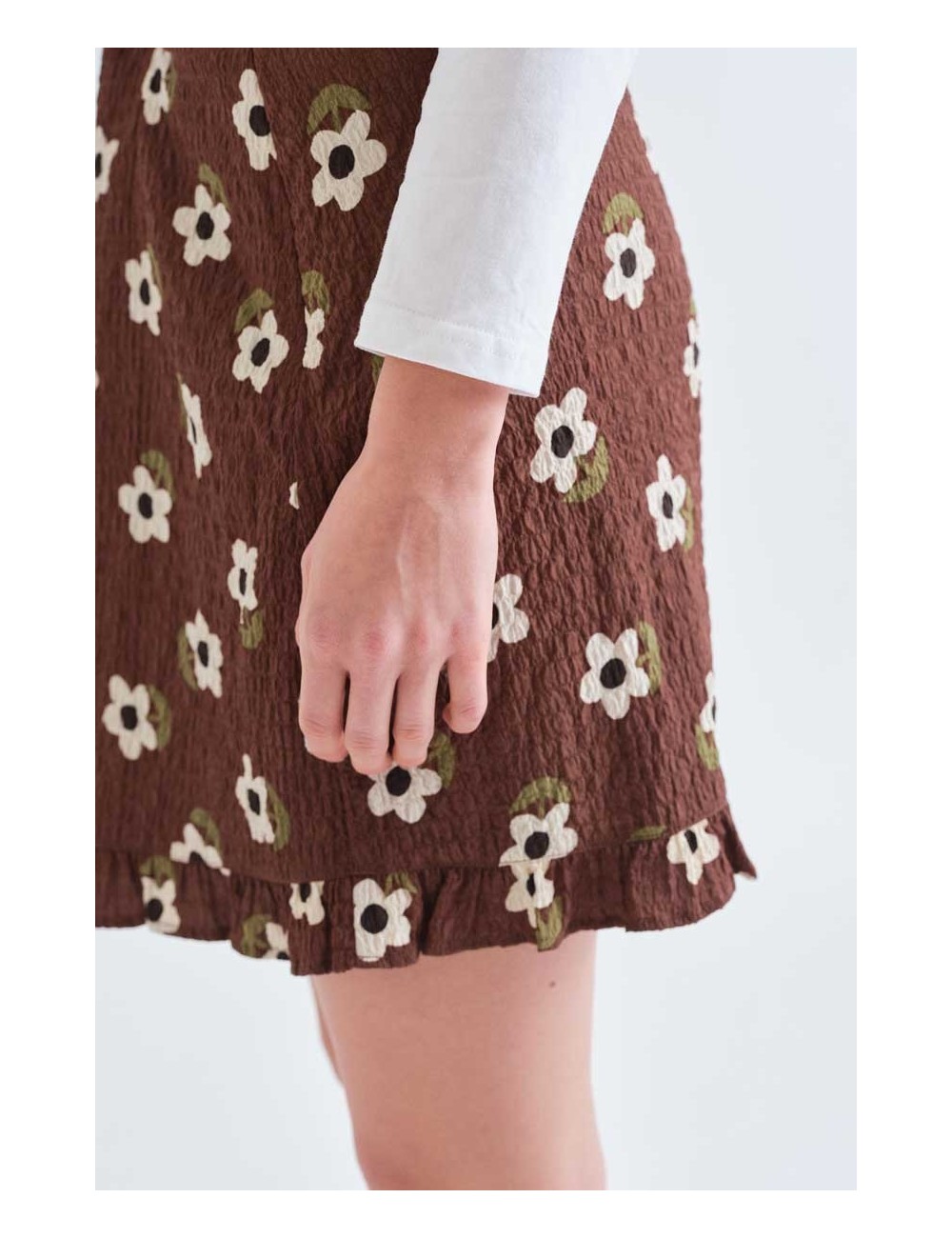 FALDA CORTA CON ESTAMPADO SANTINI