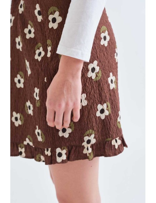 FALDA CORTA CON ESTAMPADO SANTINI