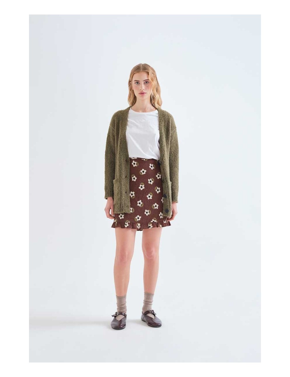 FALDA CORTA CON ESTAMPADO SANTINI