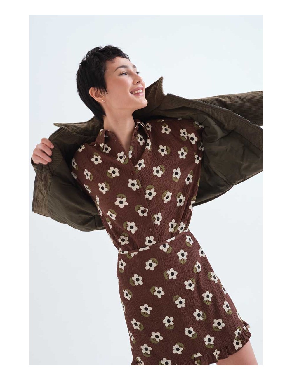 CAMISA CON ESTAMPADO SANTINI