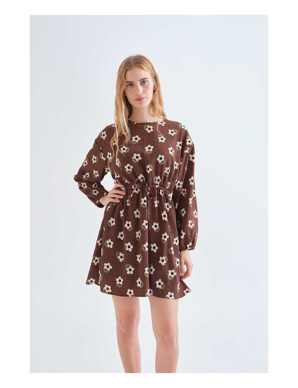 VESTIDO CORTO CON ESTAMPADO SANTINI