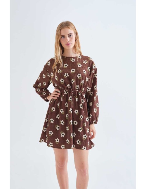 VESTIDO CORTO CON ESTAMPADO SANTINI